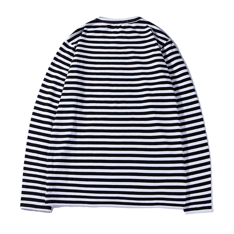 Play CDG Embroidered Heart Cotton Long Sleeve Shirt P16