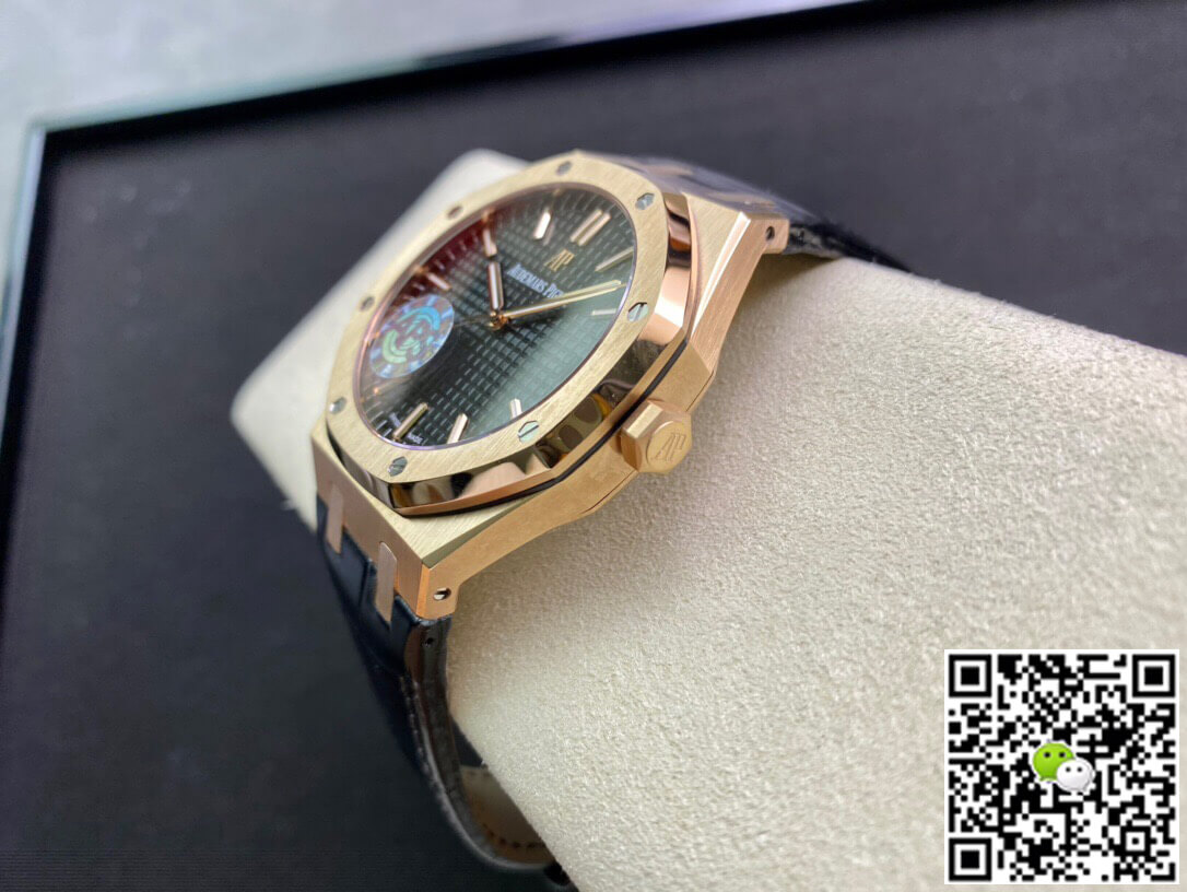Replica Audemars P1g*et Royal Oak 15500OR.OO.D002CR.01 1:1 Best Edition APS Factory Black Dial