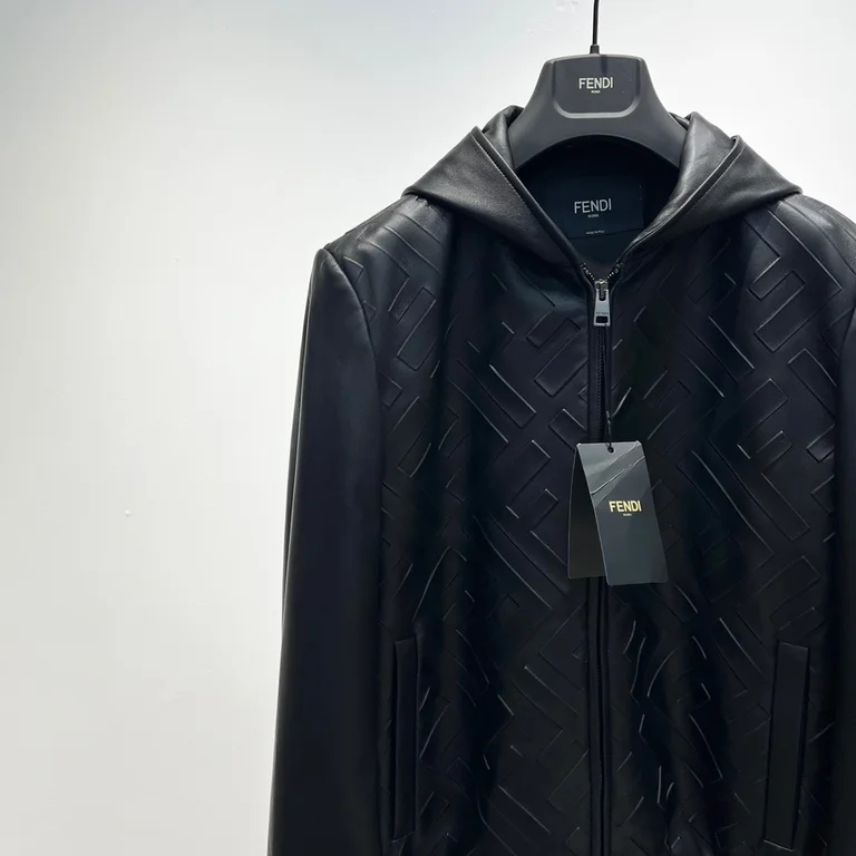 2022ss F**di Real leather Jacket