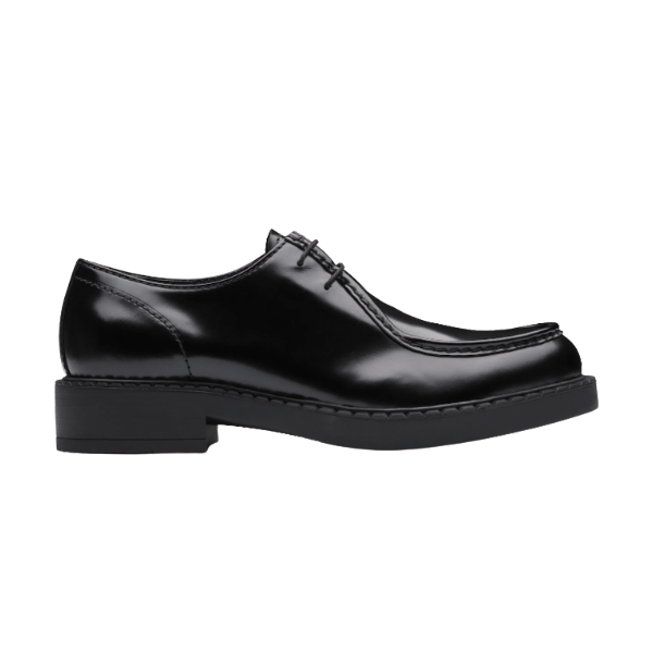 Pra*a MONOLITH BRUSHED LEATHER LACE-UP SHOES   PRS039