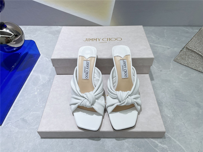 J1m*y Ch00 bow heels dupe square toe bow sandals