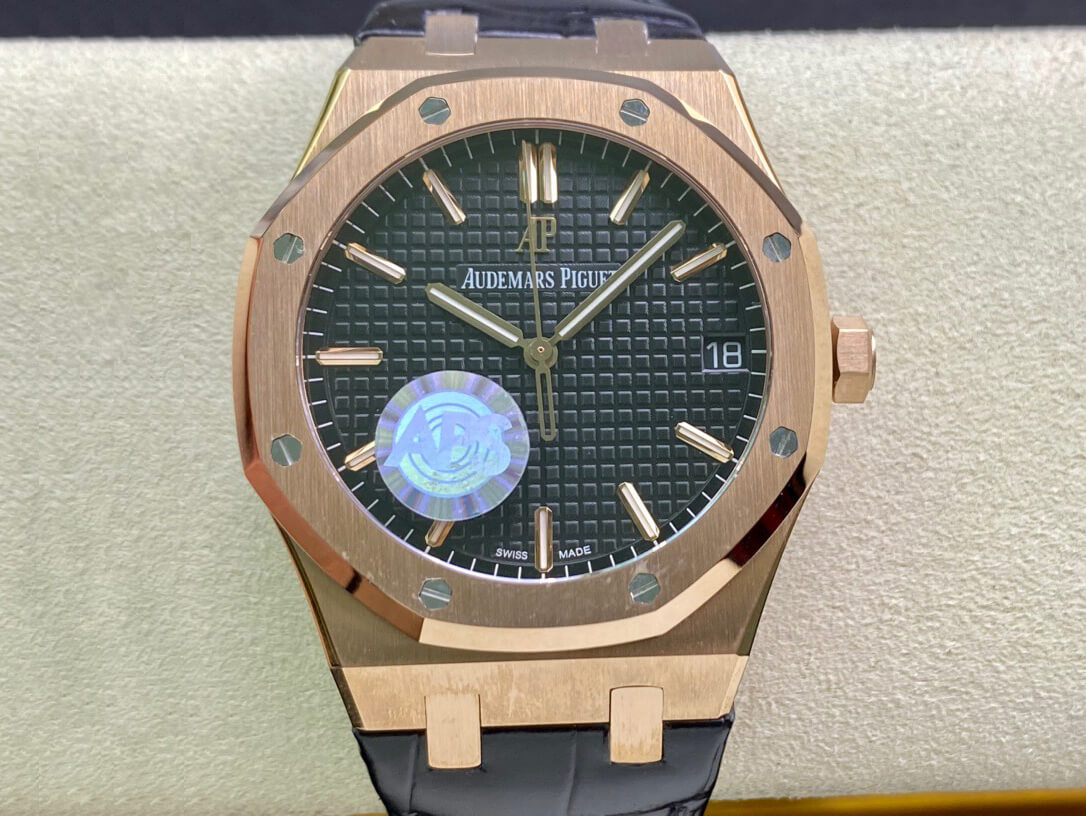 Replica Audemars P1g*et Royal Oak 15500OR.OO.D002CR.01 1:1 Best Edition APS Factory Black Dial