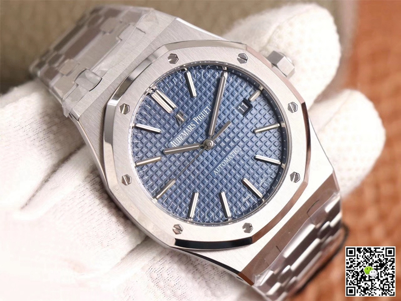 Replica Audemars P1g*et Royal Oak 15400ST.OO.1220ST.03 1:1 Best Edition ZF Factory Blue Dial Swiss ETA3120
