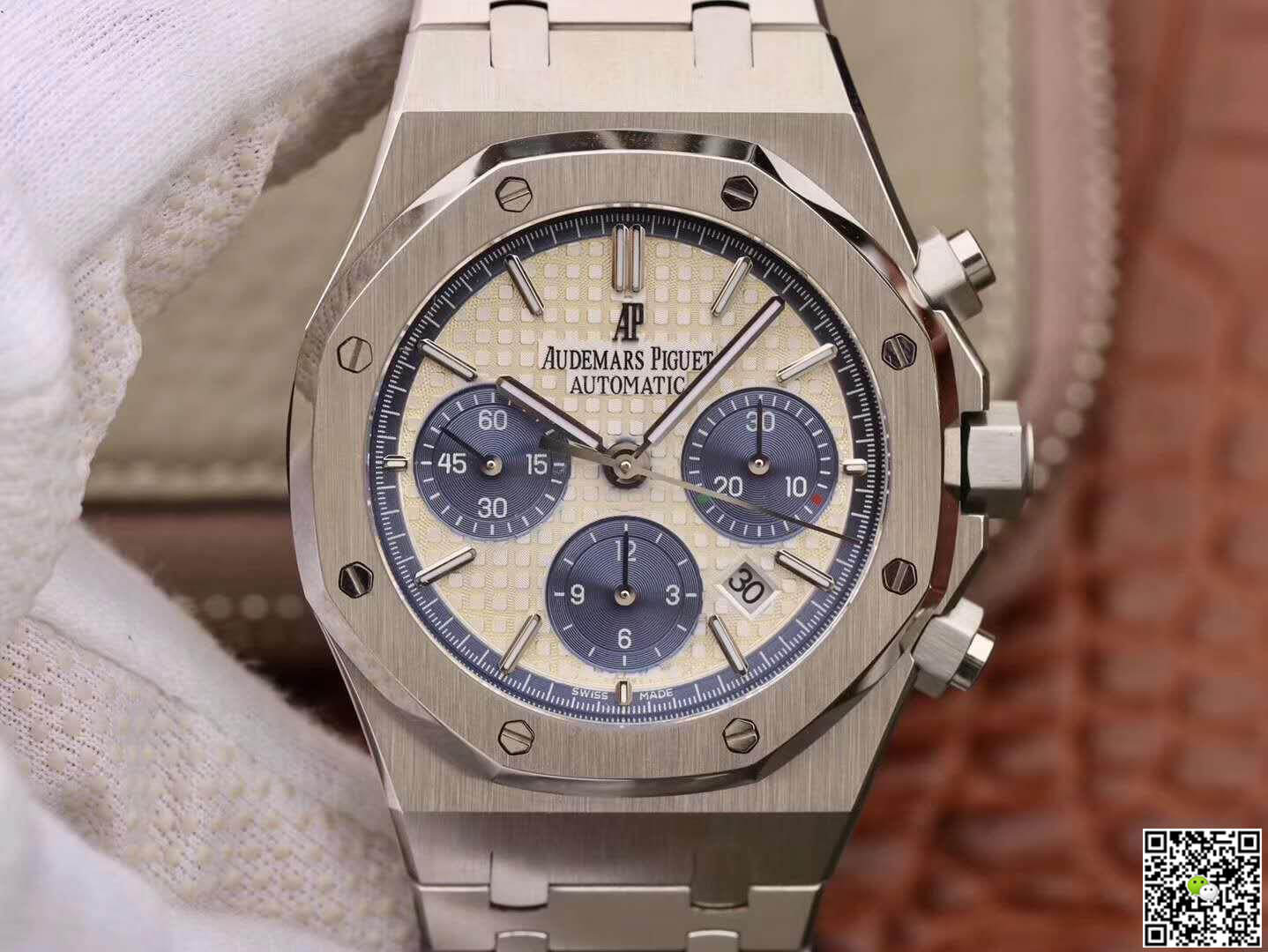 Replica Audemars P1g*et Royal Oak Chronograph 26331ST.OO.1220ST OM Factory 1:1 Best Edition Swiss ETA7750 White Dial