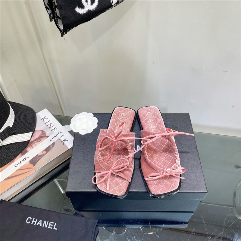 Ch**el Flat Dupes slippers