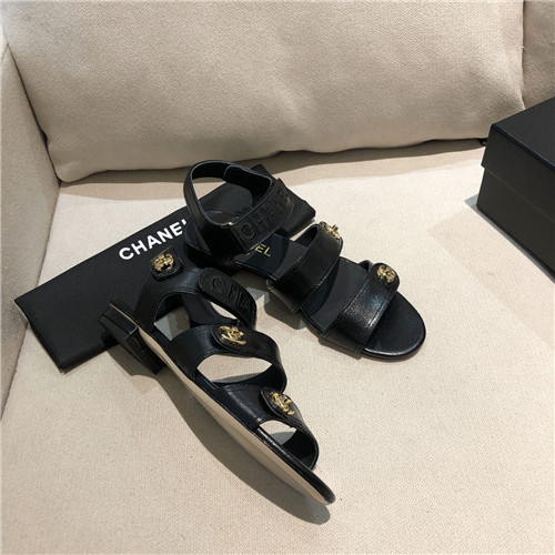 Ch**el flat sandals womens