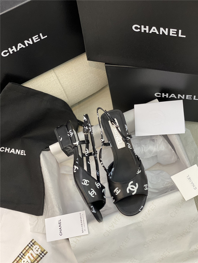 Ch**el flat cutout sandals