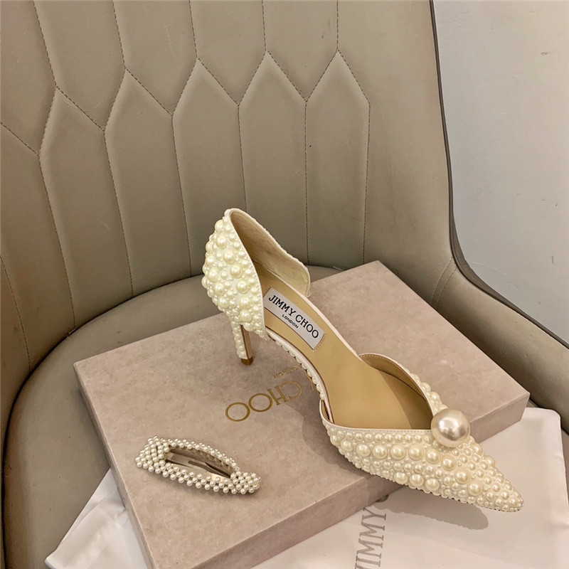 J1m*y Ch00 Pearl Heels Dupe pearl heels