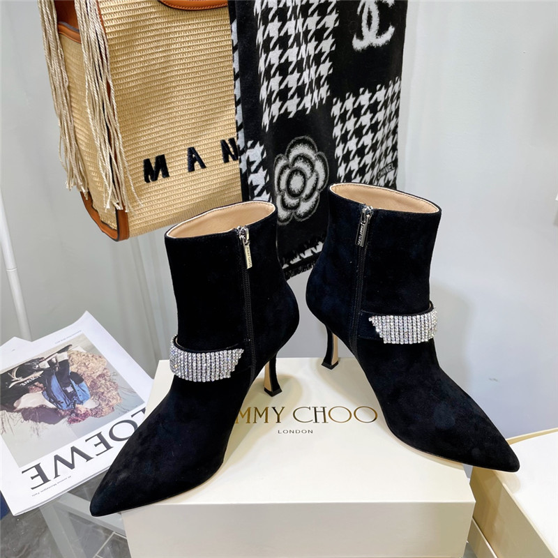 J1m*y Ch00 high heel short boots