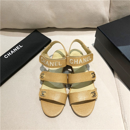 Ch**el Flat Dupes sandals womens