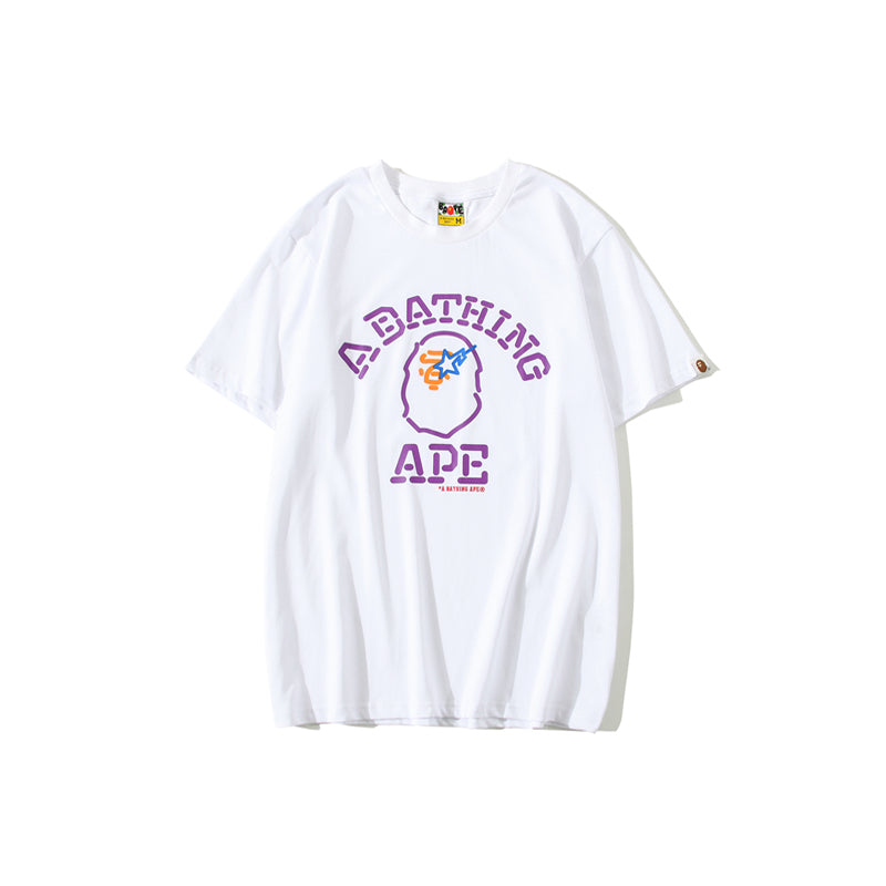 Bape Ape Head Neon Lights Cotton T Shirt 1670