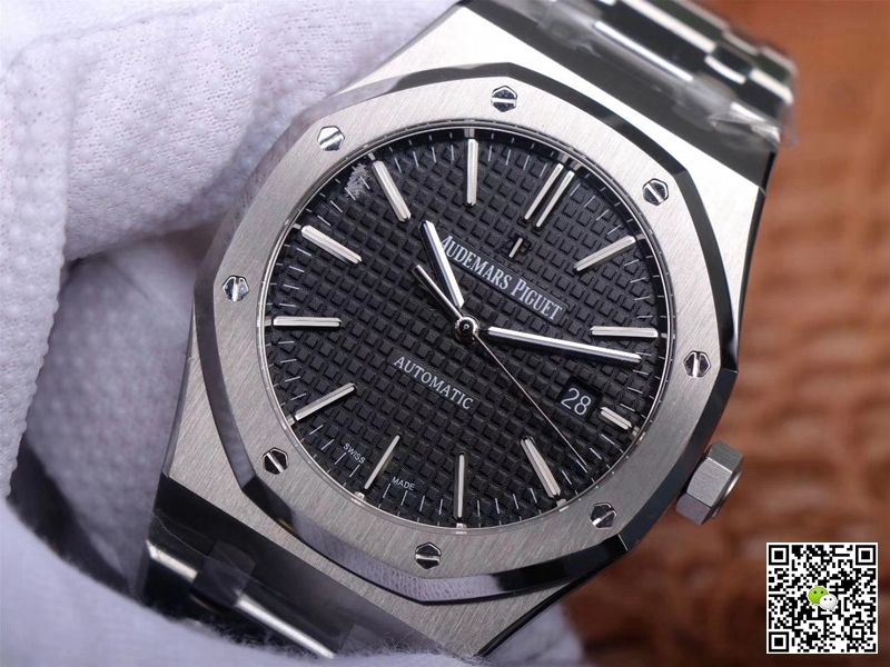 Replica Audemars P1g*et Royal Oak 15400ST.OO.1220ST.01 1:1 Best Edition ZF Factory Black Dial Swiss ETA3120