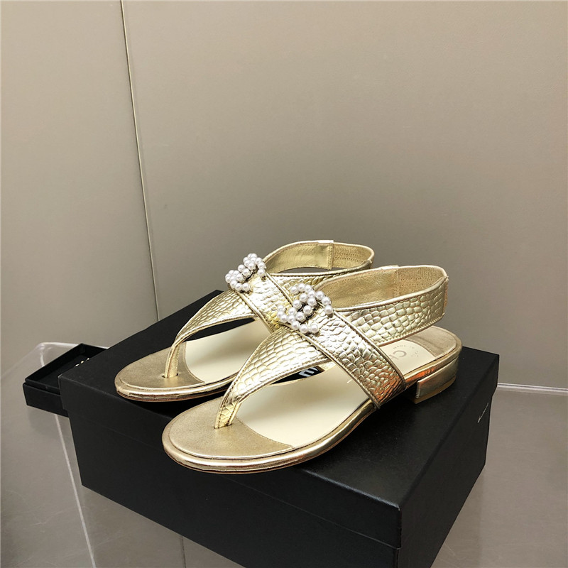Ch**el flat sandals