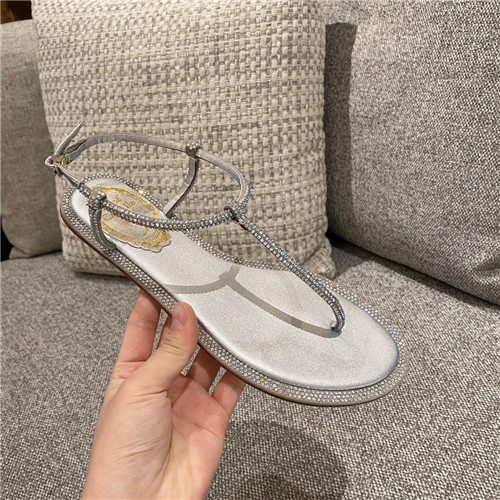 rene caovilla flat sandals