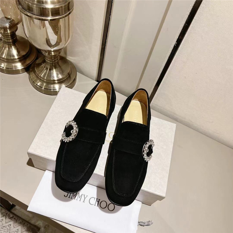 J1m*y Ch00 Deanna Low Heel Loafers