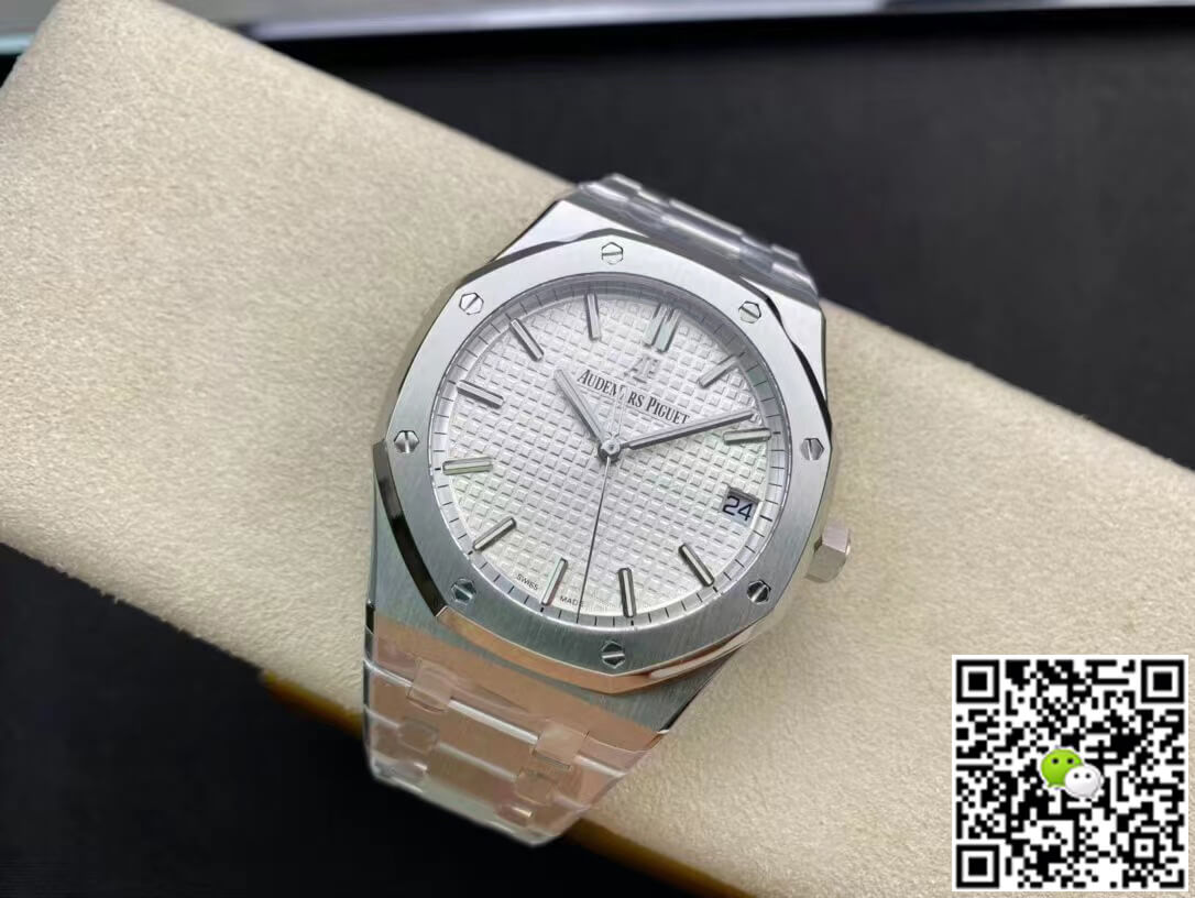 Replica Audemars P1g*et Royal Oak 15500ST.OO.1220ST.04 1:1 Best Edition ZF Factory V2 Version White Dial