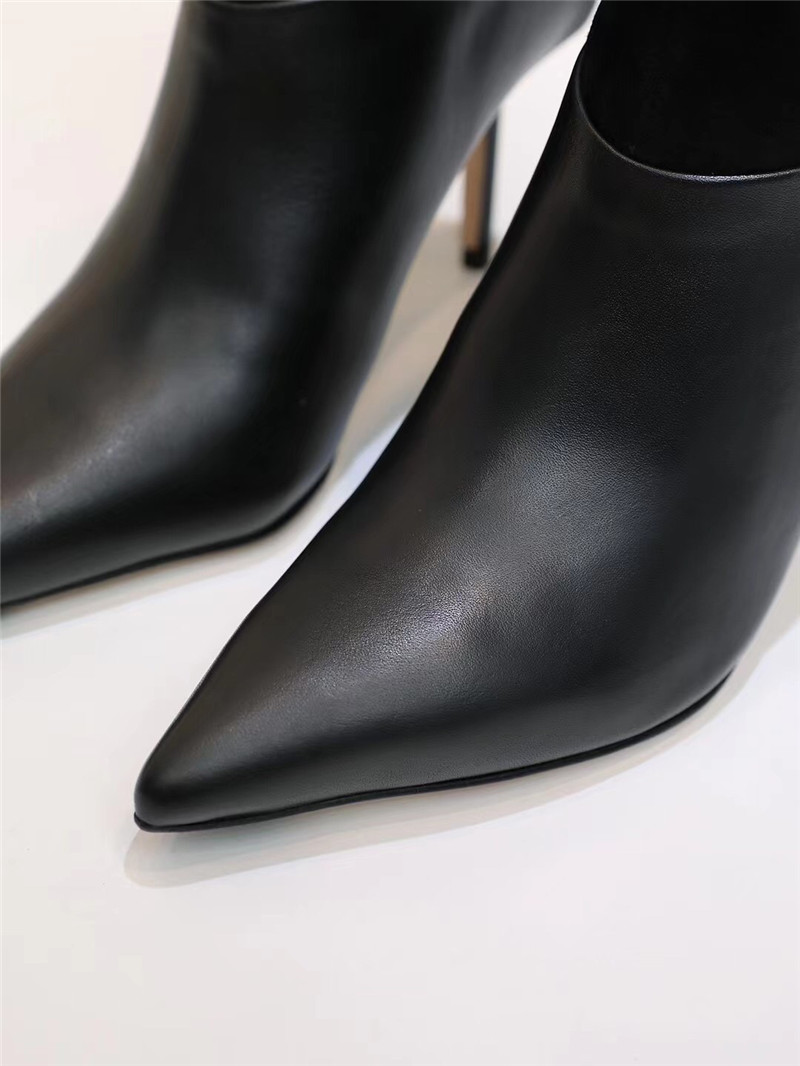 J1m*y Ch00 Pearl Heels Dupe pointed high heel ankle boots
