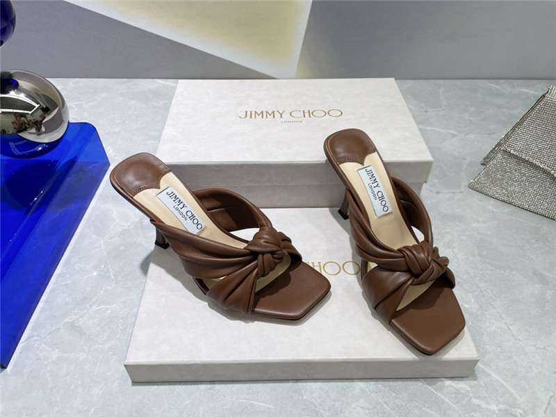 J1m*y Ch00 bow heels dupe square toe bow sandals