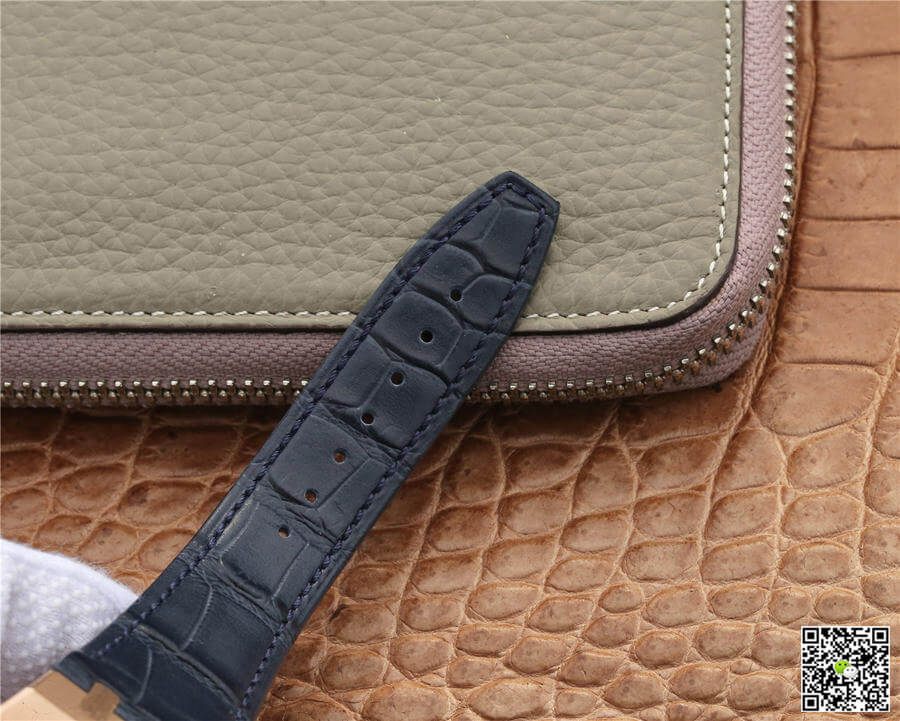 Replica Audemars P1g*et Royal Oak 15400 1:1 Best Edition OM Factory Rose Gold Leather Strap