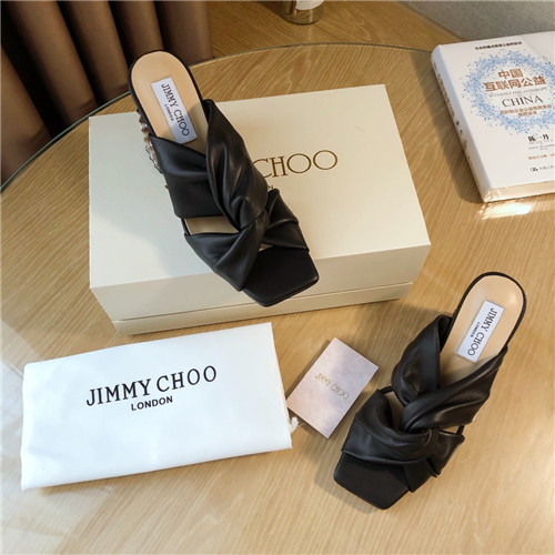 J1m*y Ch00 block heels slippers