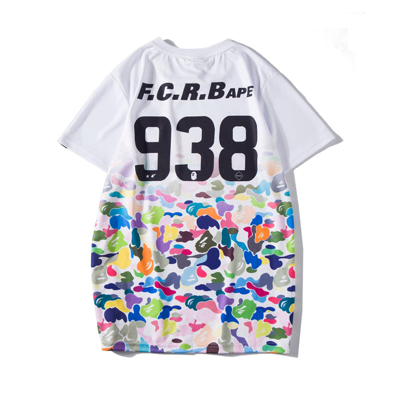 Bape x FCRB T Shirt Bape Camo Gradient Cotton Tee 1361