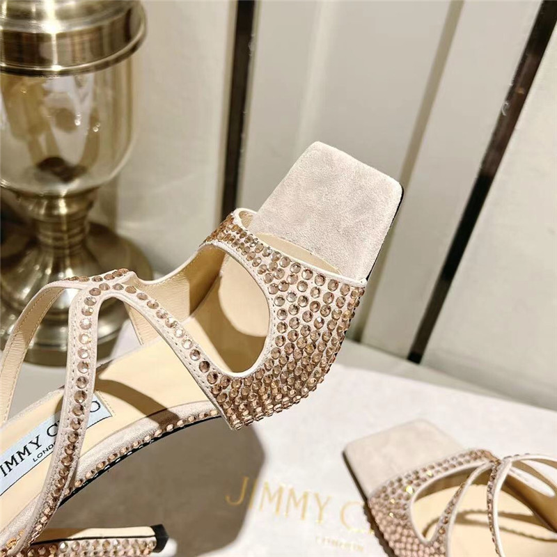 J1m*y Ch00 hot D1am0nd series high-heeled sandals