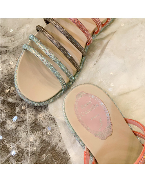 rene caovilla rome slippers sandals