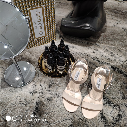 J1m*y Ch00 crystal high heel sandals