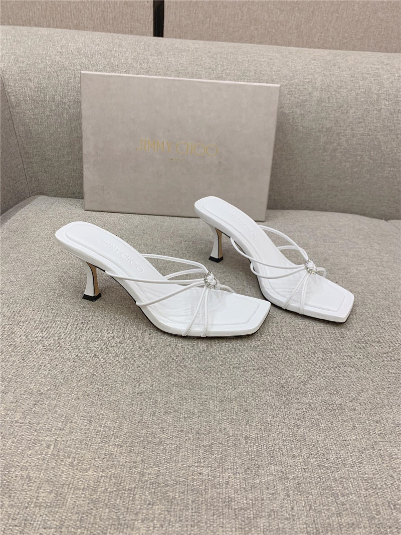 J1m*y Ch00 Heeled Slides