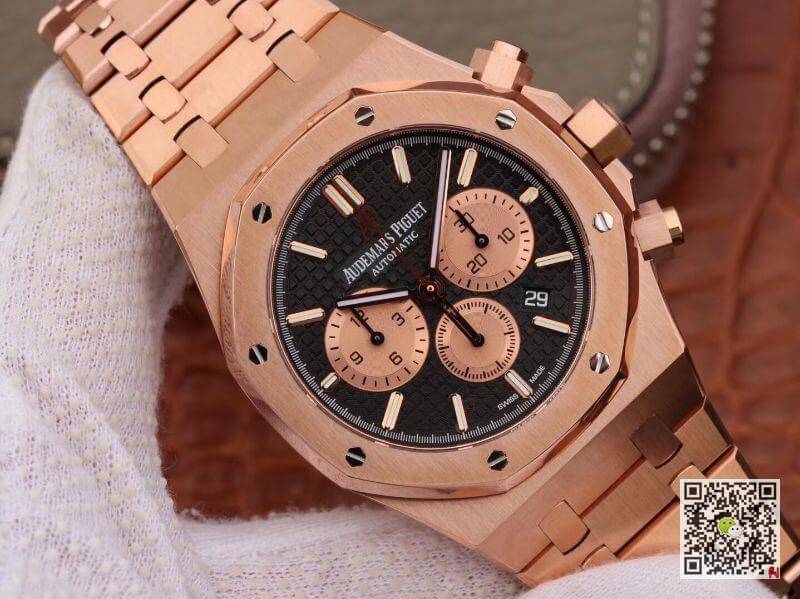 Replica Audemars P1g*et Royal Oak Chronograph 26331OR.OO.1220OR OM Factory Men Watches 1:1 Best Edition Swiss ETA7750 18K Rose gold on stainless steel bezel