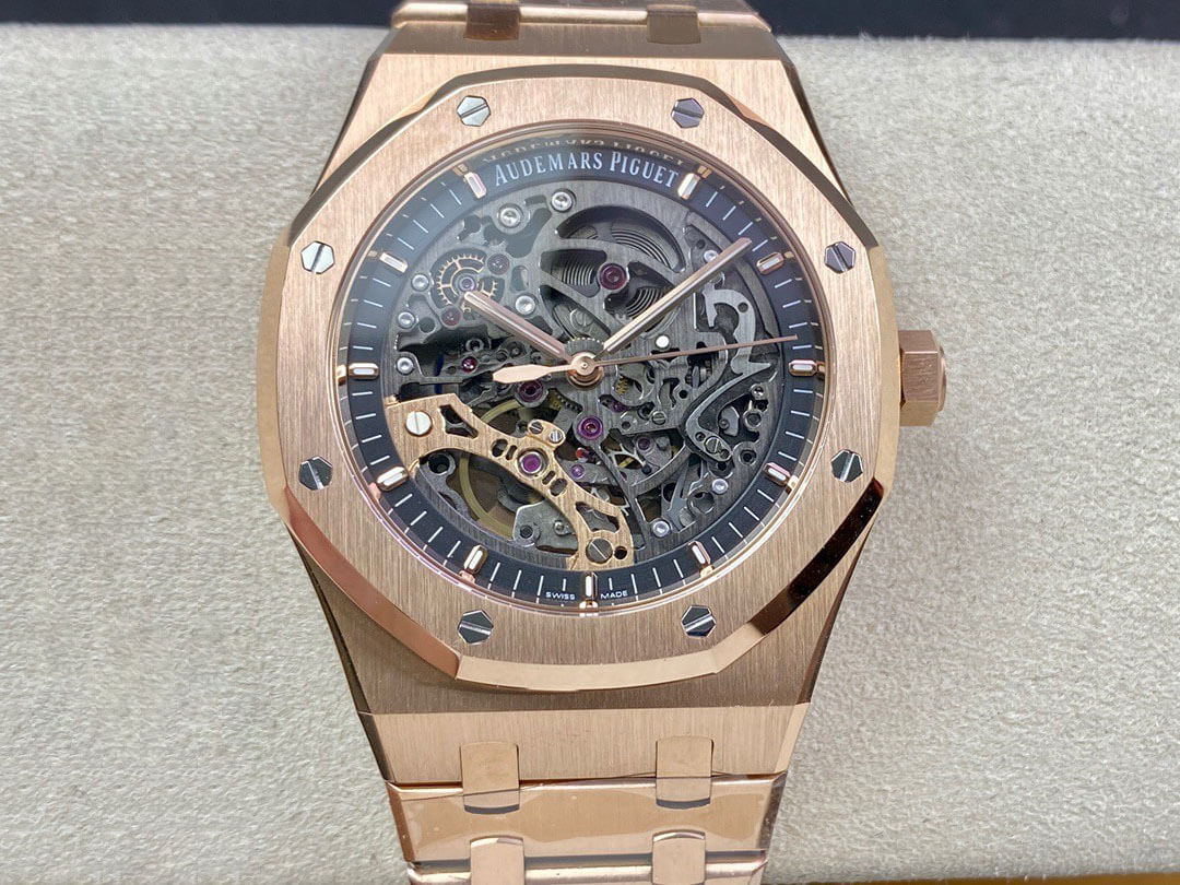 Replica Audemars P1g*et Royal Oak 15407OR.OO.1220OR.01 1:1 Best Edition APS Factory Dark Grey Dial
