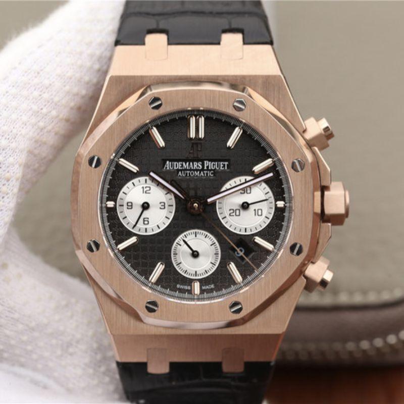 Replica Audemars P1g*et Royal Oak Chronograph 26331OR.OO.1220OR OM Factory 1:1 Best Edition Swiss ETA7750 Black Dial