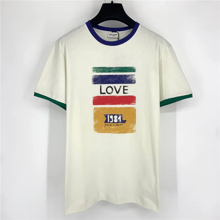 2021ss Sa1nt Lau*nt T Shirt