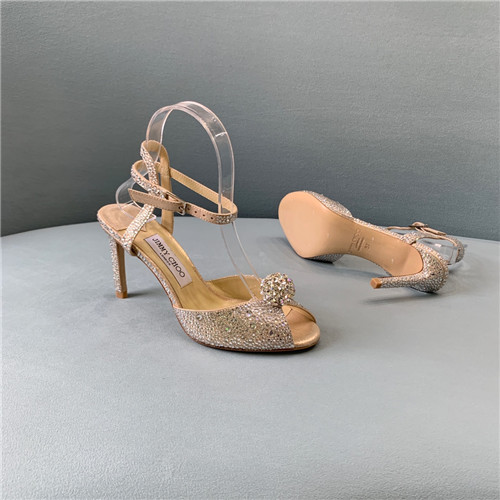 J1m*y Ch00 pearl heels sandals