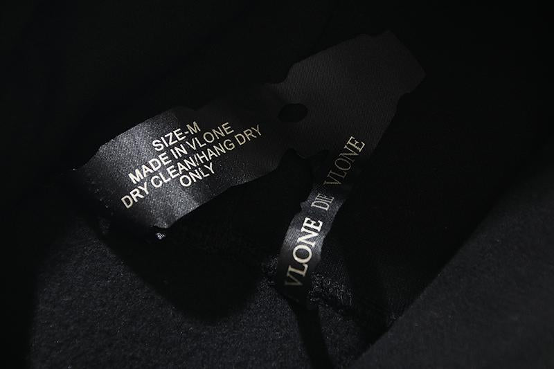 Vlone x Juice Wrld 999 plus thickening Black Hoodie