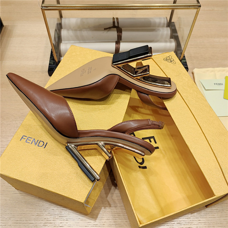 F**di strappy toe high heel sandals