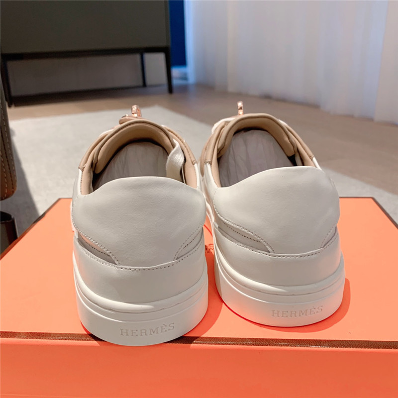 H**me5 British retro design white shoes