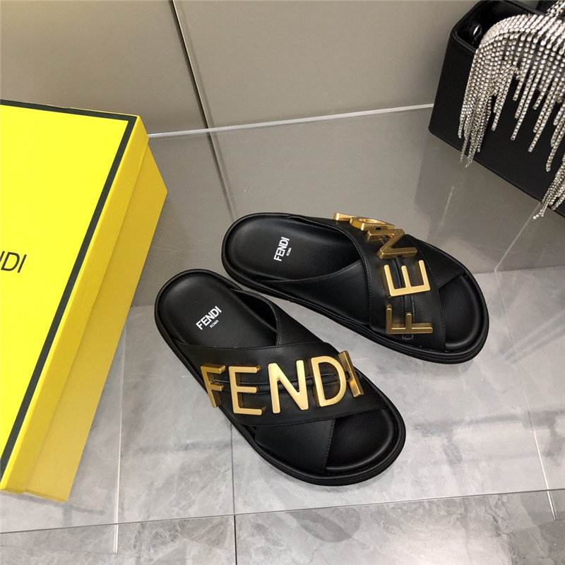 F**di cross flat sandals