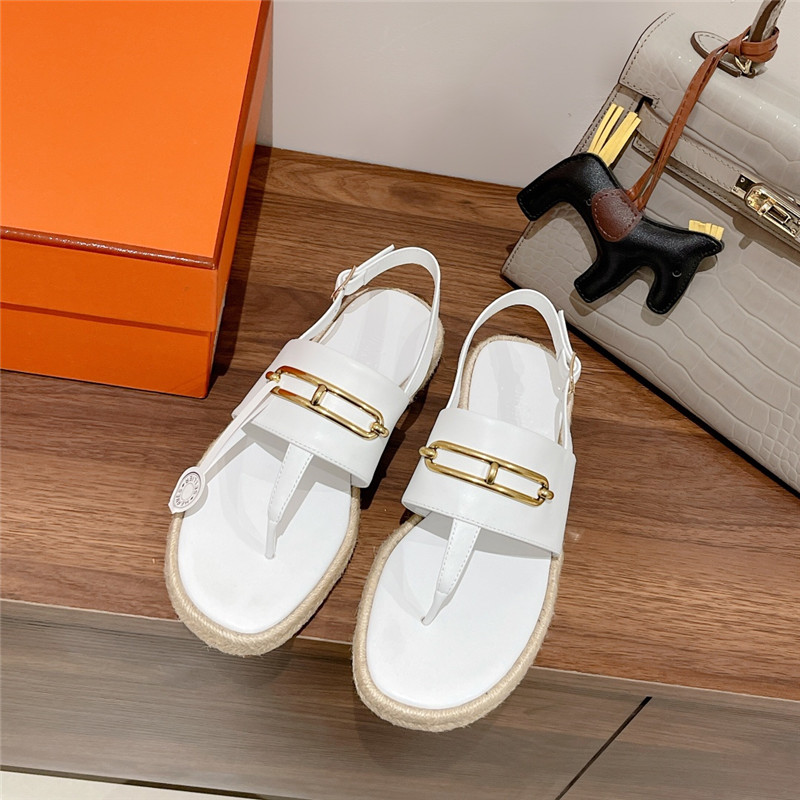 H**me5 knitted flat sandals