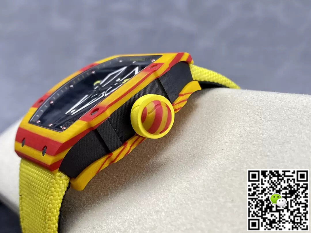 Richard Mille Replica RM27-03 Tourbillon 1:1 Best Edition BBR Factory Yellow Strap