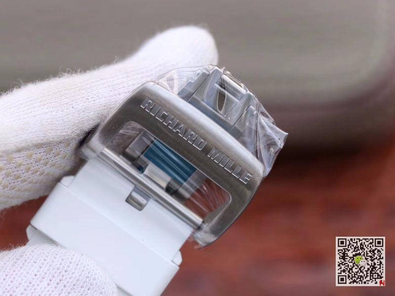 Replica Richard Mille RM055 KV Factory 1:1 Best Edition Swiss ETA8215 White Strap