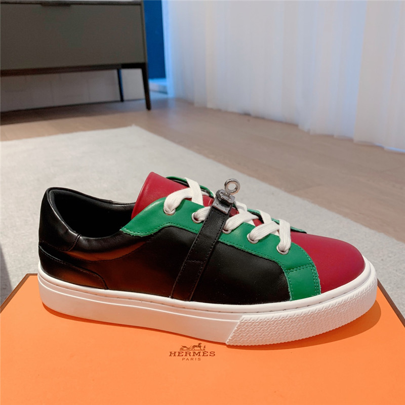 H**me5 British retro design white shoes