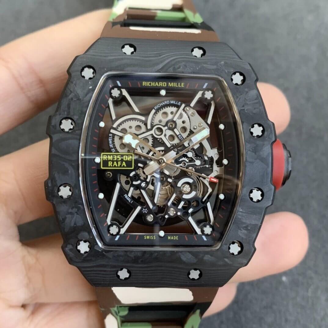 Replica Richard Mille RM35-02 1:1 Best Edition KV Factory V3 Camouflage Strap