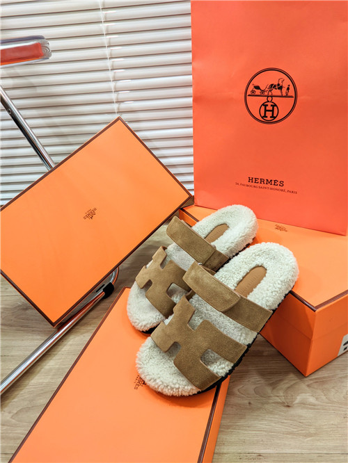 H**me5 lamb wool flat slippers