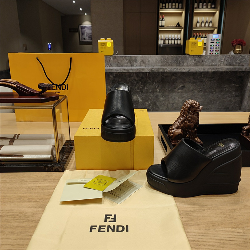 F**di wedge platform sandals