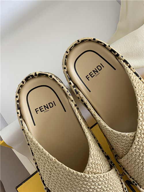 F**di woven slippers sandals