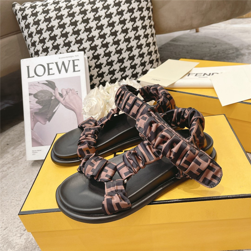 F**di letters webbing sandals