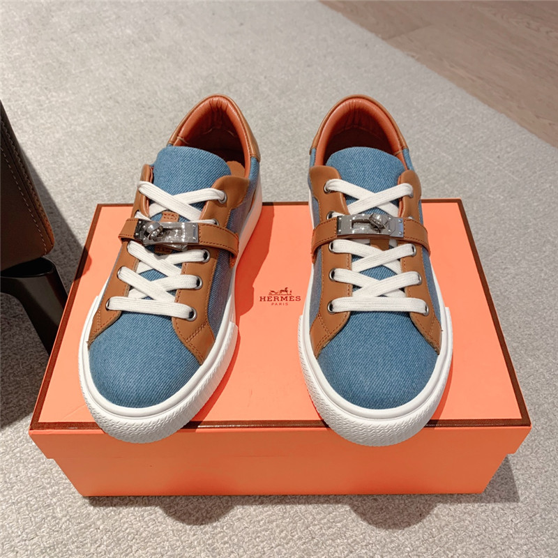 H**me5 British retro design white shoes