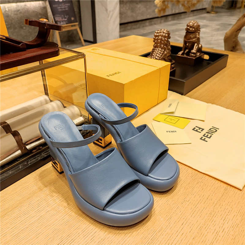 F**di block heel sandals