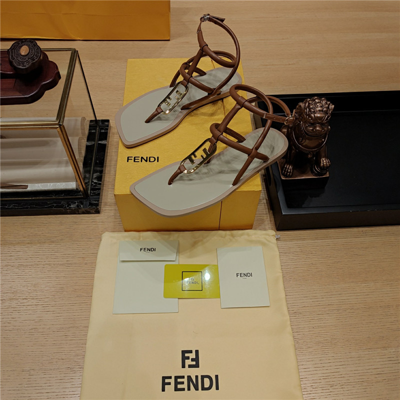 F**di flat beach sandals